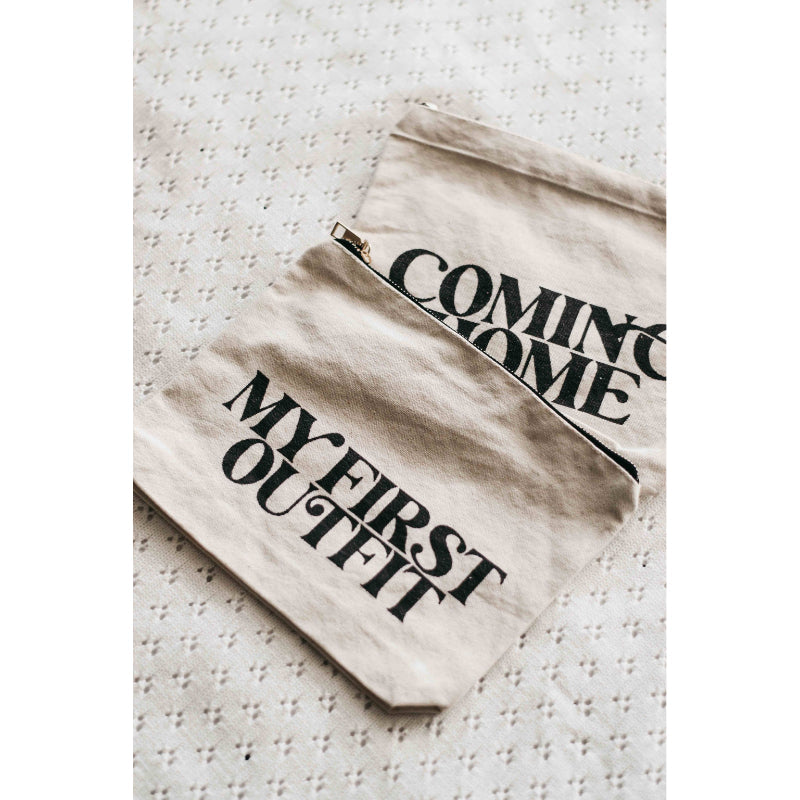 Bencer & Hazelnut 'My First Outfit' or 'Coming Home' Keepsake Pouches Organic Baby Clothing Bencer & Hazelnut 
