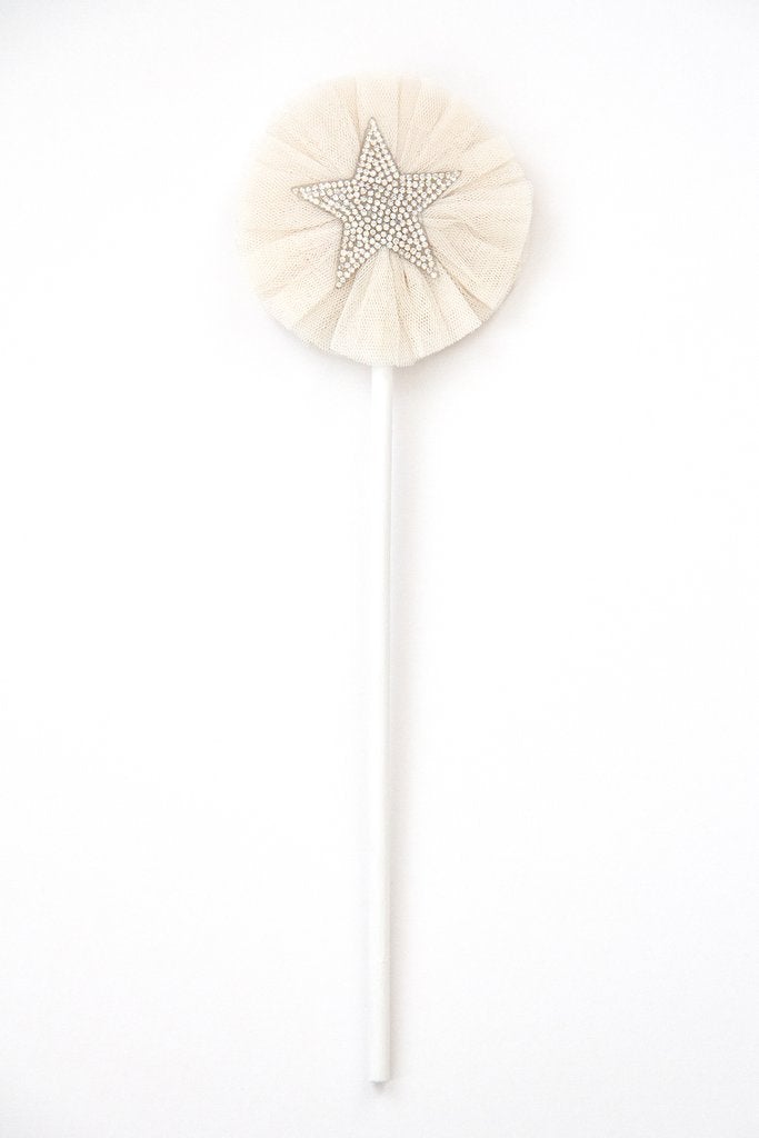 Tulle Sparkle Star Wand - Petit Luxe Bebe