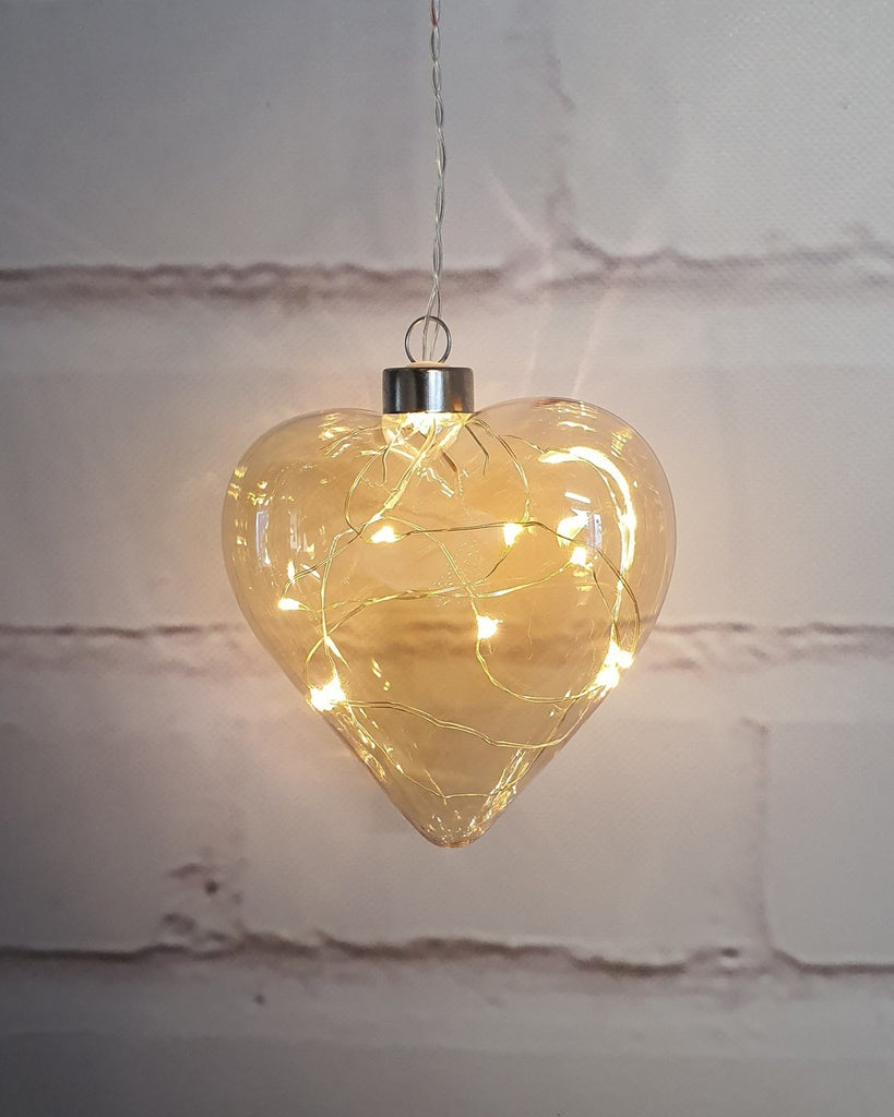 Champagne Glass Heart Hanging Light - Petit Luxe Bebe