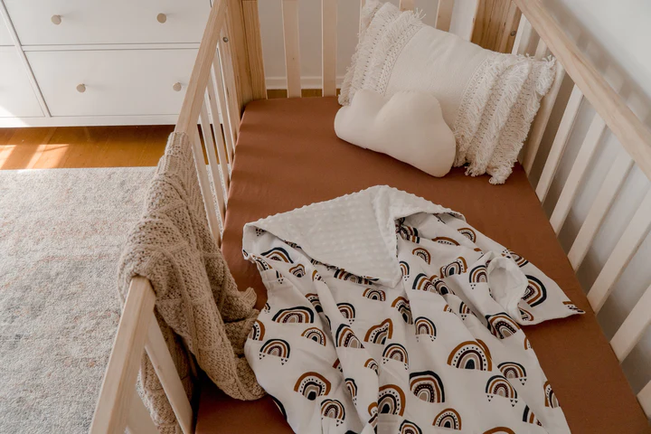 Snuggly Jacks Fitted Cot Sheet - Cinnamon Snuggly Jacks 