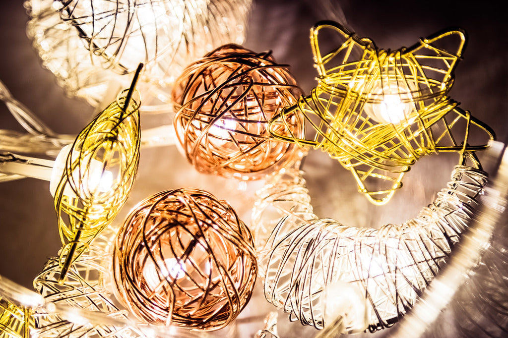 Starry Night Celestial Woven Wire Fairy String Lights - Petit Luxe Bebe