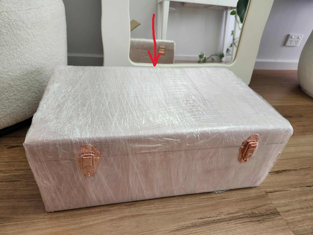 Luxe Velvet Storage Case Set – Dusty Pink (Seconds) Storage Petit Luxe Bebe 