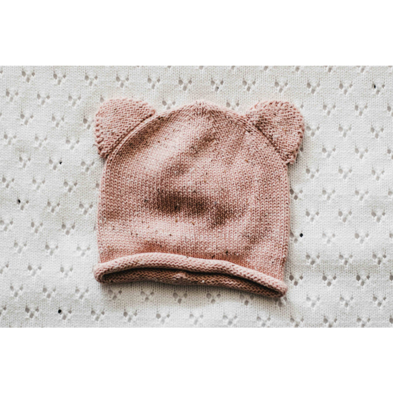 Bencer & Hazelnut Knit Newborn Baby Beanies Organic Baby Clothing Bencer & Hazelnut Dusky Rose 