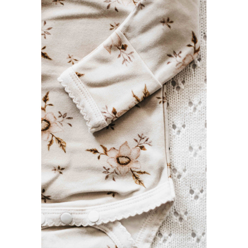 Bencer & Hazelnut Jersey Cotton Bodysuit - Hazel Organic Baby Clothing Bencer & Hazelnut 
