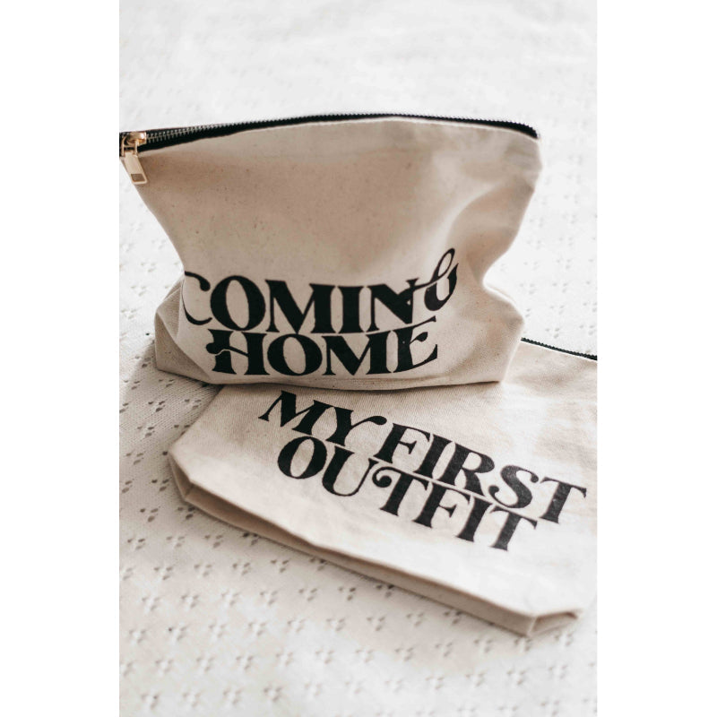 Bencer & Hazelnut 'My First Outfit' or 'Coming Home' Keepsake Pouches Organic Baby Clothing Bencer & Hazelnut Coming Home 