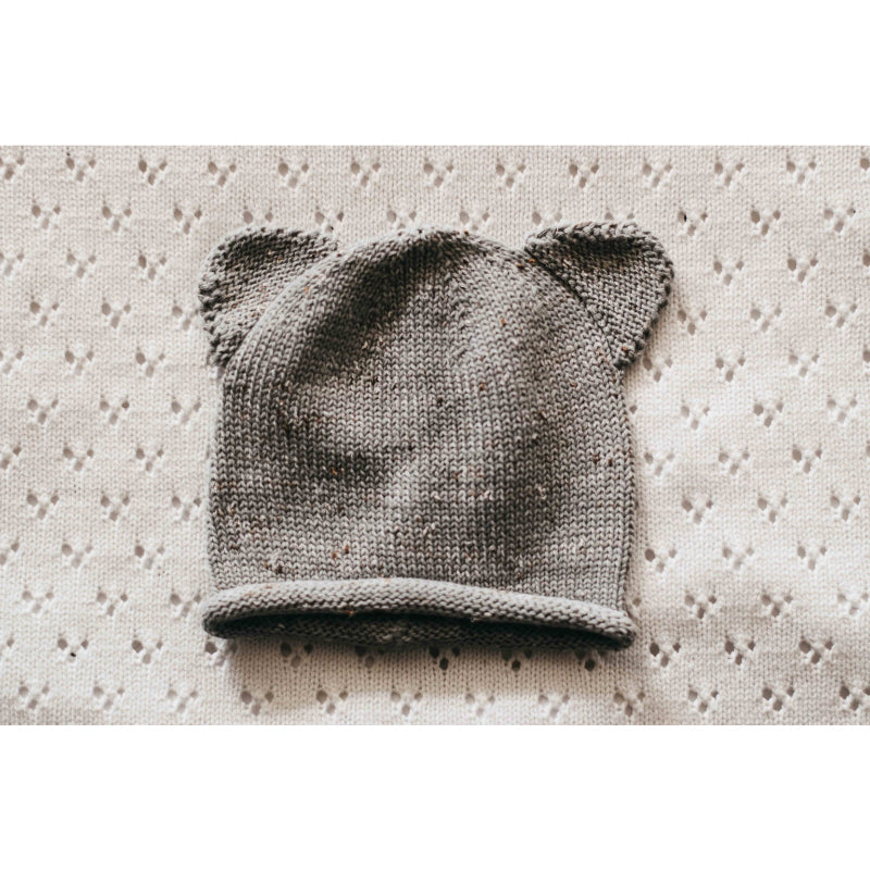 Bencer & Hazelnut Knit Newborn Baby Beanies Organic Baby Clothing Bencer & Hazelnut Slate 