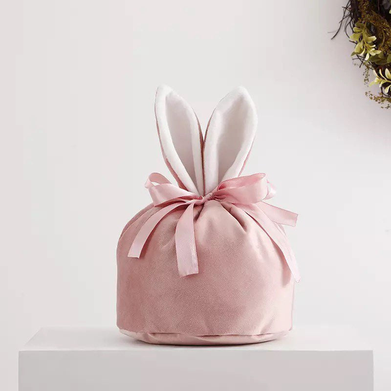 Personalised Easter Bunny Baskets Easter Basket Petit Luxe Bebe Light Pink 