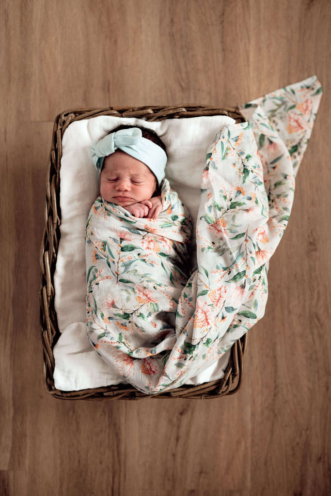 Wattle - Organic Muslin Baby Wrap Baby Wraps Snuggle Hunny Kids 