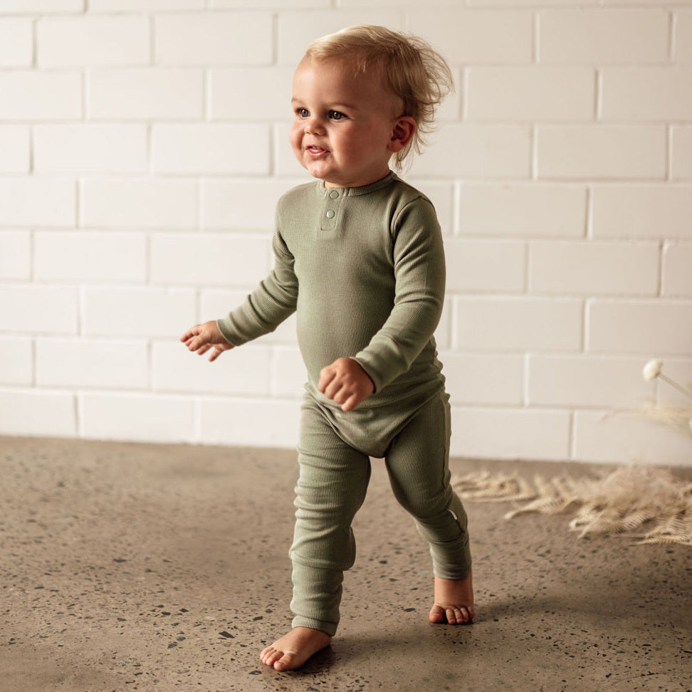 DEWKIST Organic Growsuit Organic Baby Clothing Snuggle Hunny Kids 