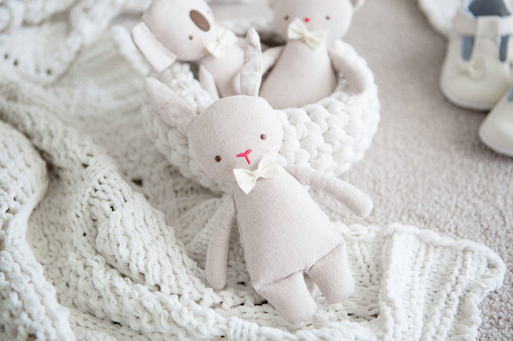 Alimrose Linen Mini Rattle - Koala Baby Toys Alimrose 