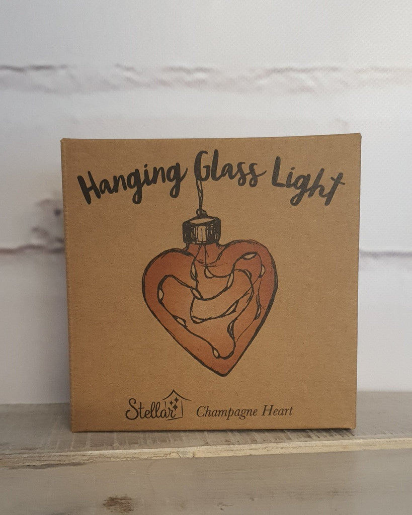 Champagne Glass Heart Hanging Light - Petit Luxe Bebe