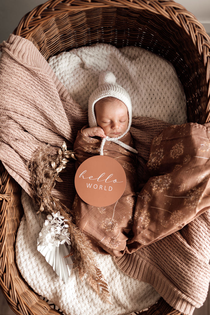 Dandelion - Organic Muslin Baby Wrap Baby Wraps Snuggle Hunny Kids 