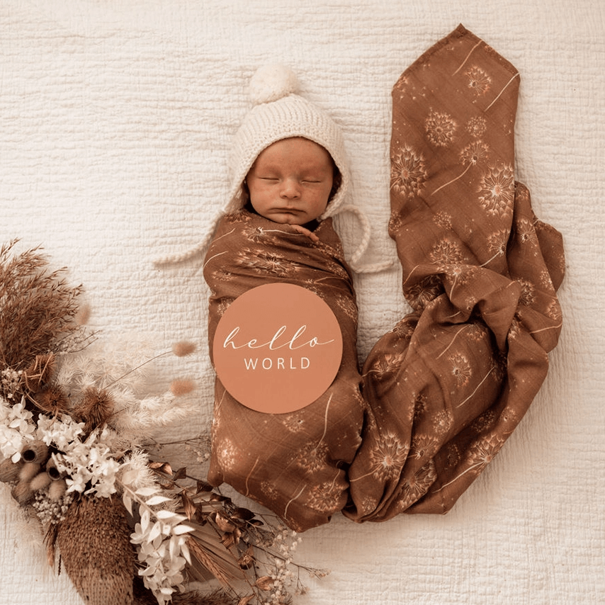 Dandelion - Organic Muslin Baby Wrap Baby Wraps Snuggle Hunny Kids 
