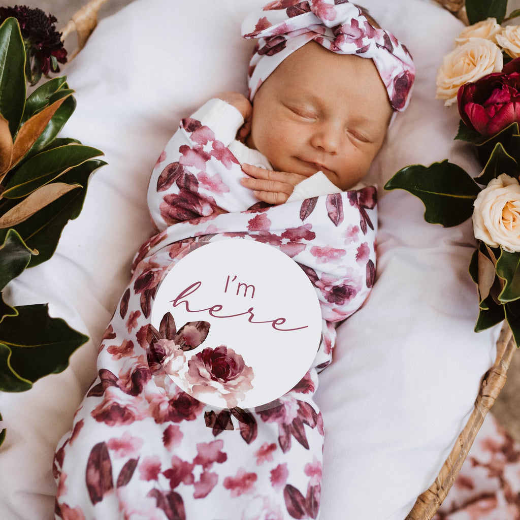 Fleur & Jewel Baby Milestone Cards - Petit Luxe Bebe