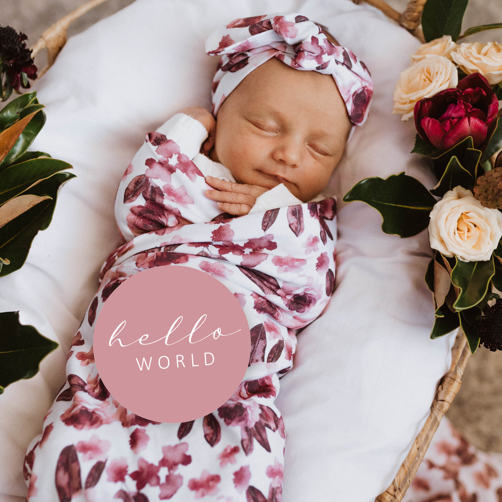 Fleur & Jewel Baby Milestone Cards - Petit Luxe Bebe