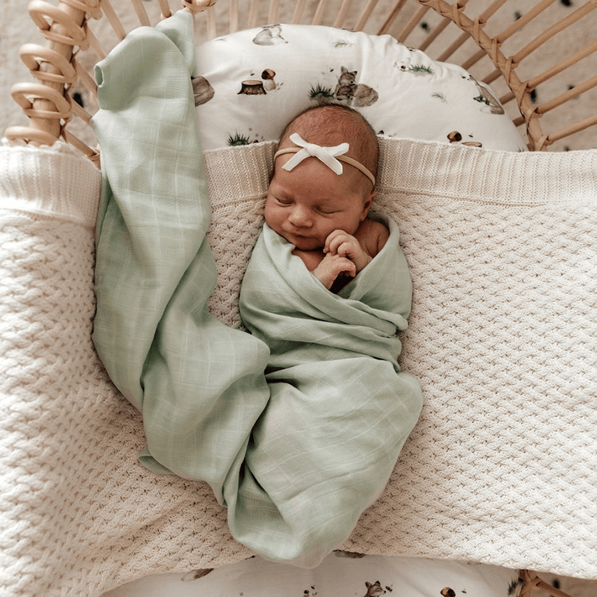 Honeydew - Organic Muslin Baby Wrap Baby Wraps Snuggle Hunny Kids 