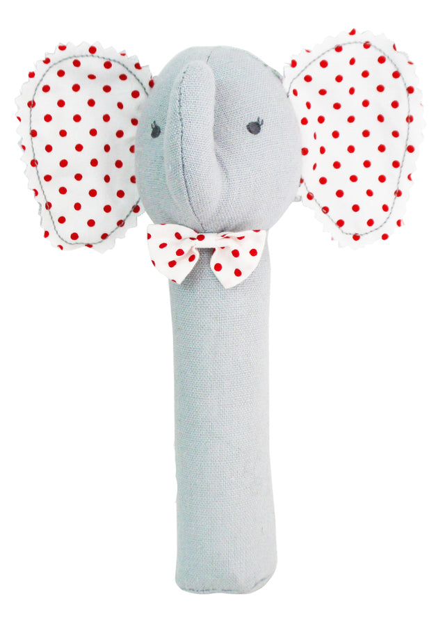 Alimrose Baby Elephant Squeaker Toy - Grey Baby Toys Alimrose 