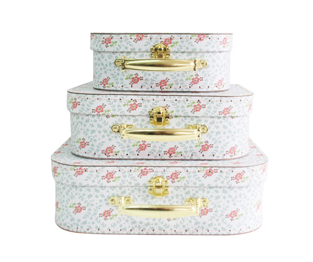 Alimrose Kids Carry Suitcase Set - Honey Tree Floral Storage Alimrose 