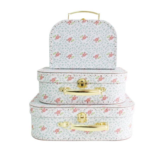 Alimrose Kids Carry Suitcase Set - Honey Tree Floral Storage Alimrose 
