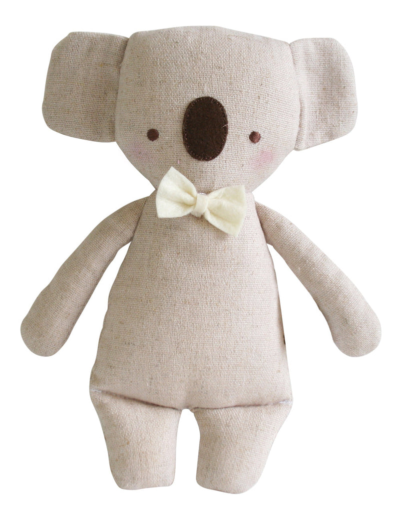 Alimrose Linen Mini Rattle - Koala Baby Toys Alimrose 