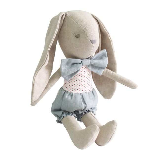 Alimrose Baby Boy Bunny - Grey & Red Baby Toys Alimrose 