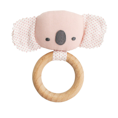 Alimrose Baby Koala Teether - Pink Teething Toys & Rattles Alimrose 