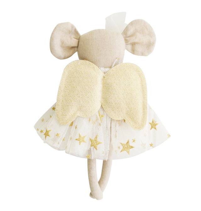 Alimrose Mini Angel Mouse Doll - Ivory & Gold Star Doll Alimrose 
