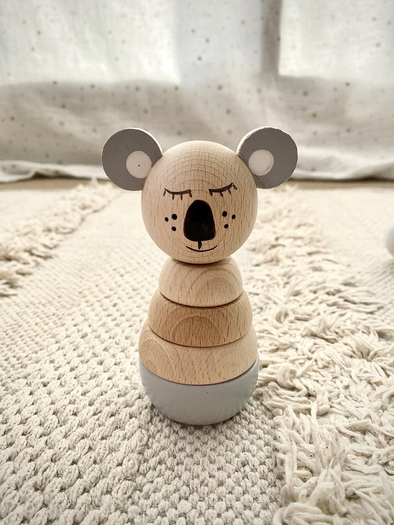 Nancy - Wooden Stacking Koala Puzzle - Petit Luxe Bebe
