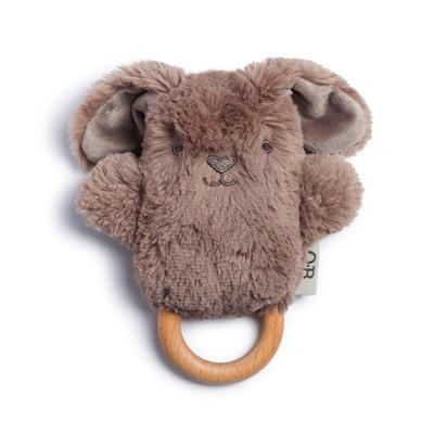 OB Designs Soft Baby Rattle Toy - Byron Bunny Baby Toys OB Designs 