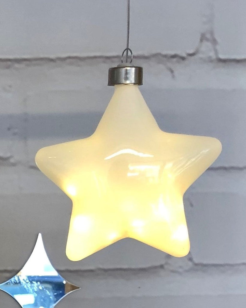 White Halo Star Hanging Light - Petit Luxe Bebe