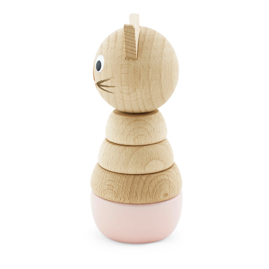 Victoria - Wooden Stacking Cat Puzzle - Petit Luxe Bebe