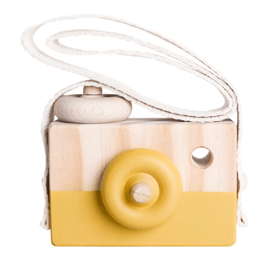 Wooden Toy Camera - Goldie - Petit Luxe Bebe