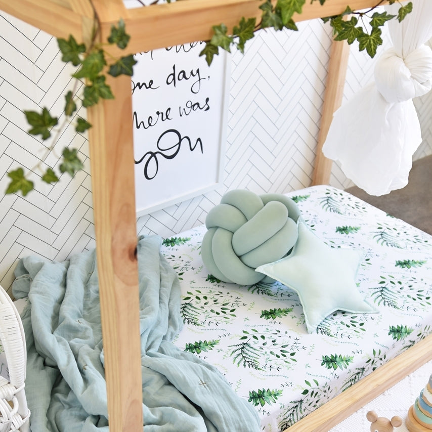 Enchanted Jersey Cotton Fitted Cot Sheet - Petit Luxe Bebe
