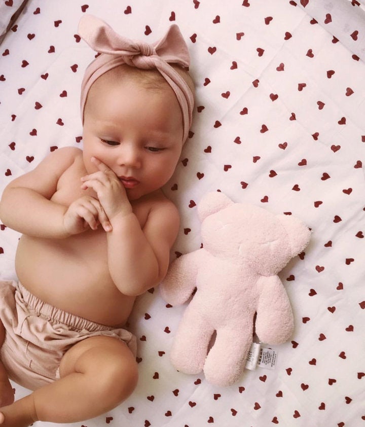 Blush Pink Topknot Baby Headband - Petit Luxe Bebe