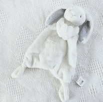 White Bunny Security Comforter Soft Toys Petit Luxe Bebe 