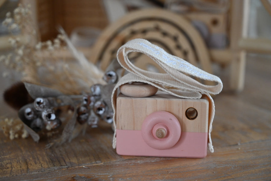 Wooden Toy Camera - Rose Sparkle Wooden Toys & Accessories Behind The Trees 