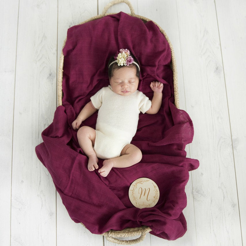 Ruby Muslin Baby Wrap - Petit Luxe Bebe