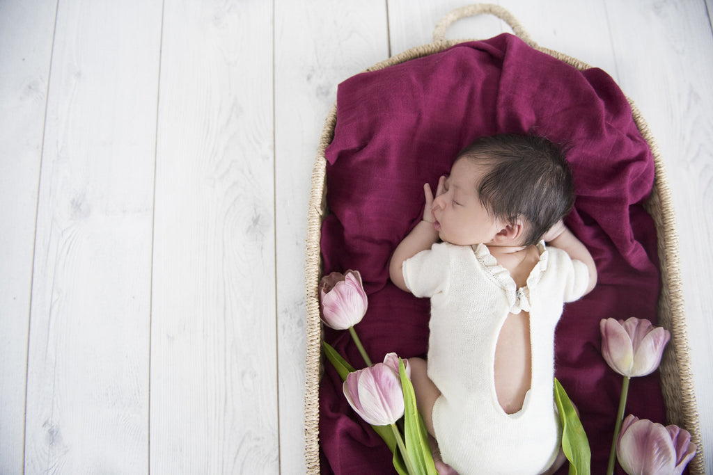 Ruby Muslin Baby Wrap - Petit Luxe Bebe