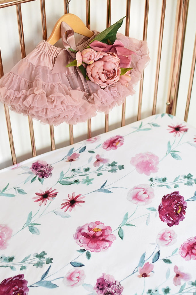 Wanderlust Jersey Cotton Fitted Cot Sheet - Petit Luxe Bebe
